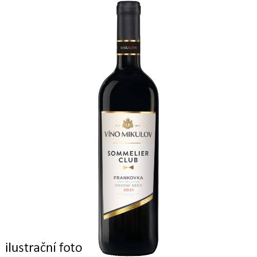 Víno Mikulov Sommelier Club Frankovka 2021 pozdní sběr